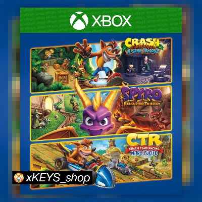 🎮 Crash + Spyro Triple Play Bundle 🟩 XBOX CODE KEY