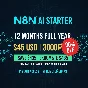 N8N AI STARTER 12 MONTHS | FOR $55only  insted of 240$