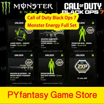 MONSTER ENERGY BUNDLE CoD BLACKOPS 7