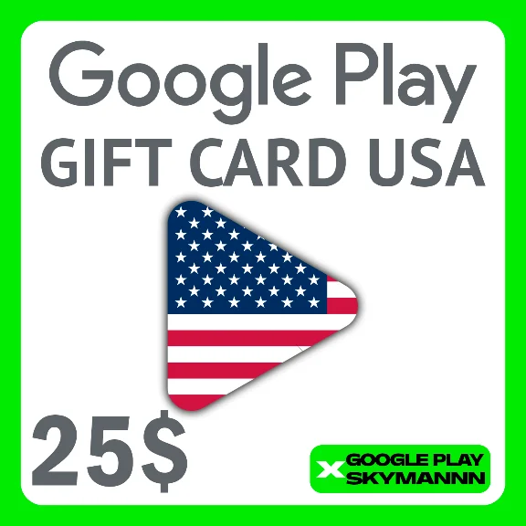 ✅Google Play Gift Card 25$ USD USA🇺🇸 АВТО ВЫДАЧА 24/7