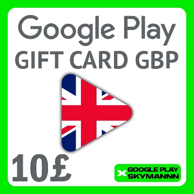 🟢Google Play Gift Card 10 GBP UK United Kingdom АВТО