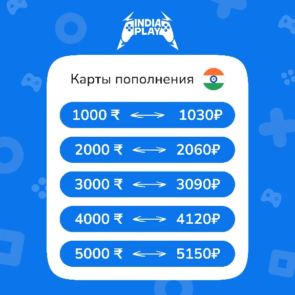 ☑️ Коды/пополнения PlayStation Store (Индия)