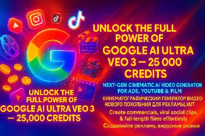 Gemini Google AI ULTRA | Veo 3 ( 1 month) full warrant