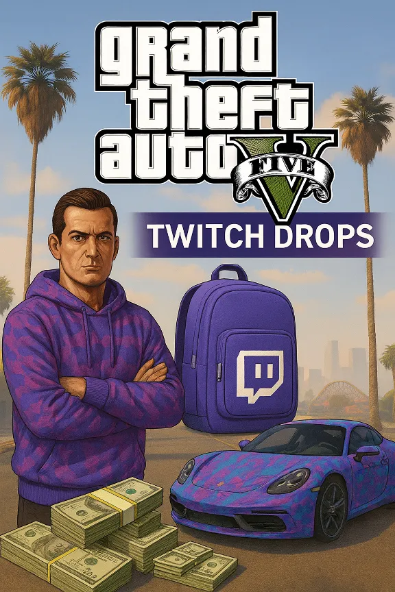 Grand Theft Auto V【TWITCH DROPS】SKINS | MONEY + GIFT