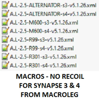 Apex Legends. Легкие патроны. Макросы для synapse 3 и 4