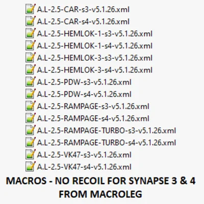 Apex Legends - Heavy Rounds - Macros for synapse 3 & 4
