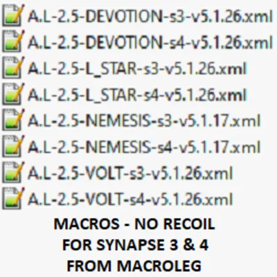 Apex Legends - Energy ammo - Macros for synapse 3 & 4