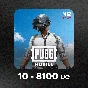 PUBG Mobile GLOBAL 🌎 Codes 10 - 8100 UC