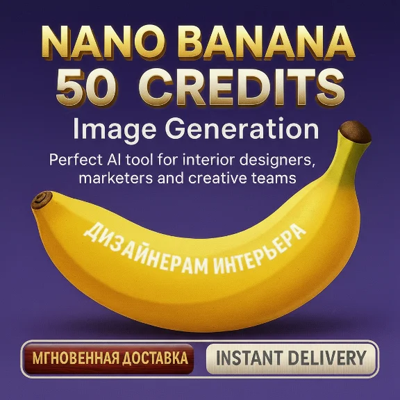 Nano Banana — 50 генераций для генерации изображений