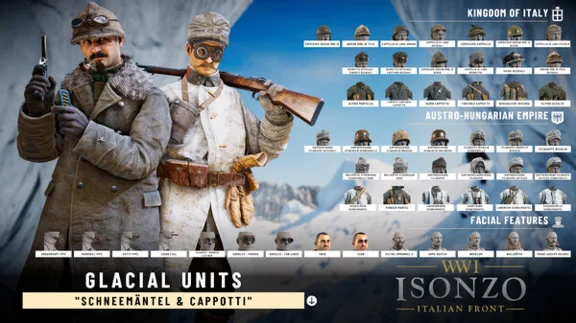 Isonzo - Glacial Units Pack Зимние войска STEAM РОССИЯ
