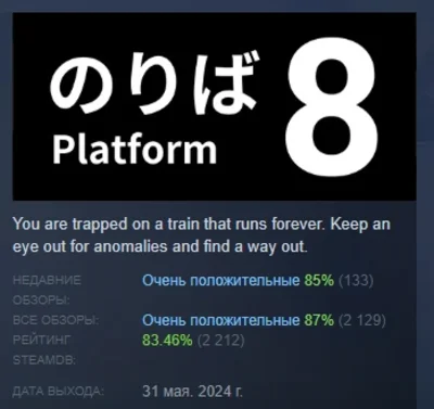 Platform 8 АВТОДОСТАВКА STEAM РОССИЯ