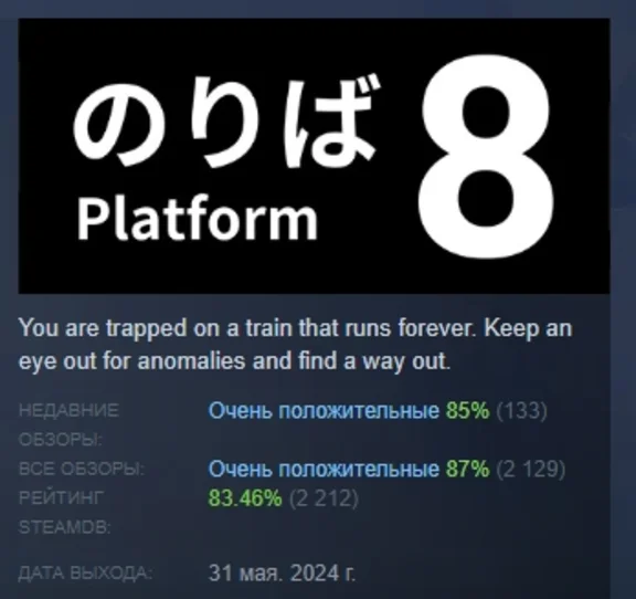 Platform 8 АВТОДОСТАВКА STEAM РОССИЯ