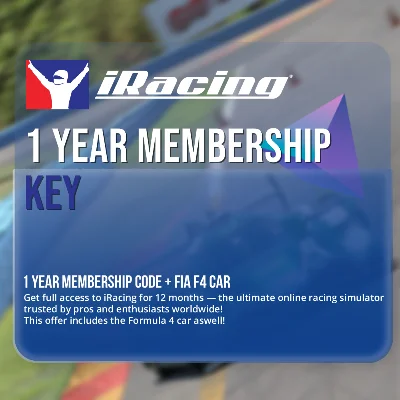 iRacing - 1 Year Membership code + FIA F4 car