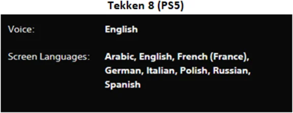 Tekken 8 PS5 Rent from 7 days