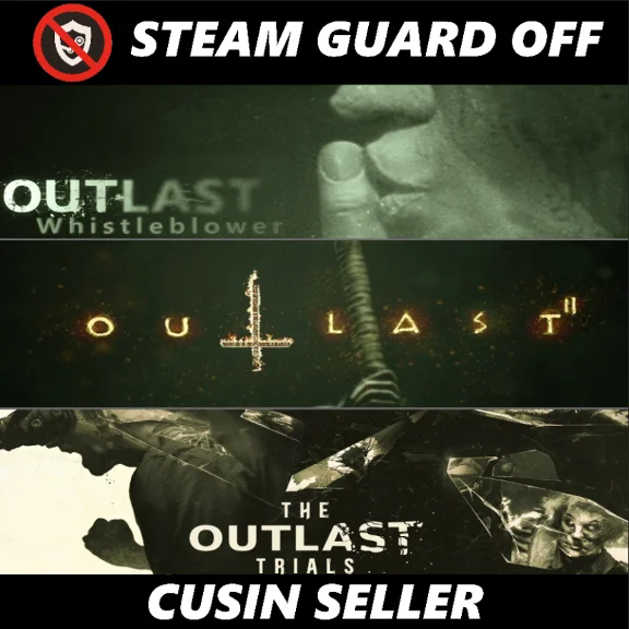🎮 Shared account Outlast + Outlast 2 + Outlast Trials