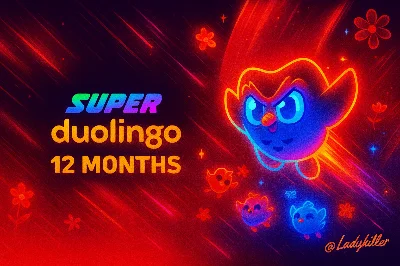 DUOLINGO SUPER 1 YEAR FAST | CHEAP | WARRANTY
