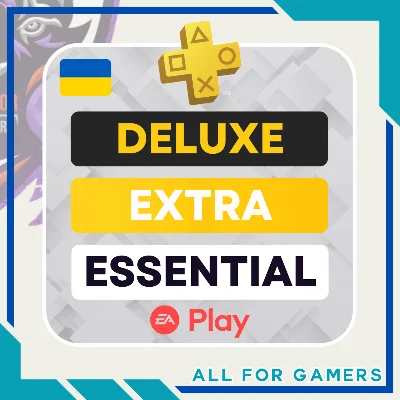 🟨PS PLUS DELUXE EXTRA ESSENTIAL EA PLAY 1-12 UKRAINE🎁