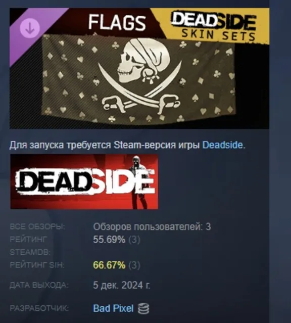 Купить Deadside Flags Set DLC АВТОДОСТАВКА STEAM РОССИЯ