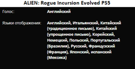 Alien Rogue Incursion Evolved PS5 П3 Аренда от 15 дней