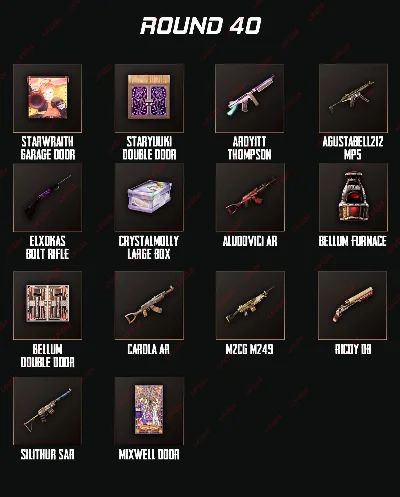 RUST SKINS【TWITCH DROPS】Round 40+41+42+43+44 | 61 ITEMS
