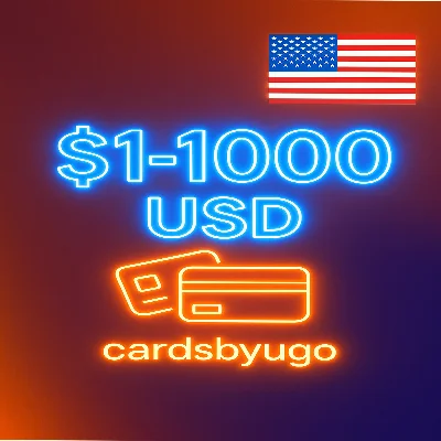 ✅Карта США/ЕС номиналом 1–1000 долларов действует везде