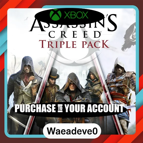 Assassin´s Creed Triple Pack xbox Purchase on your acc