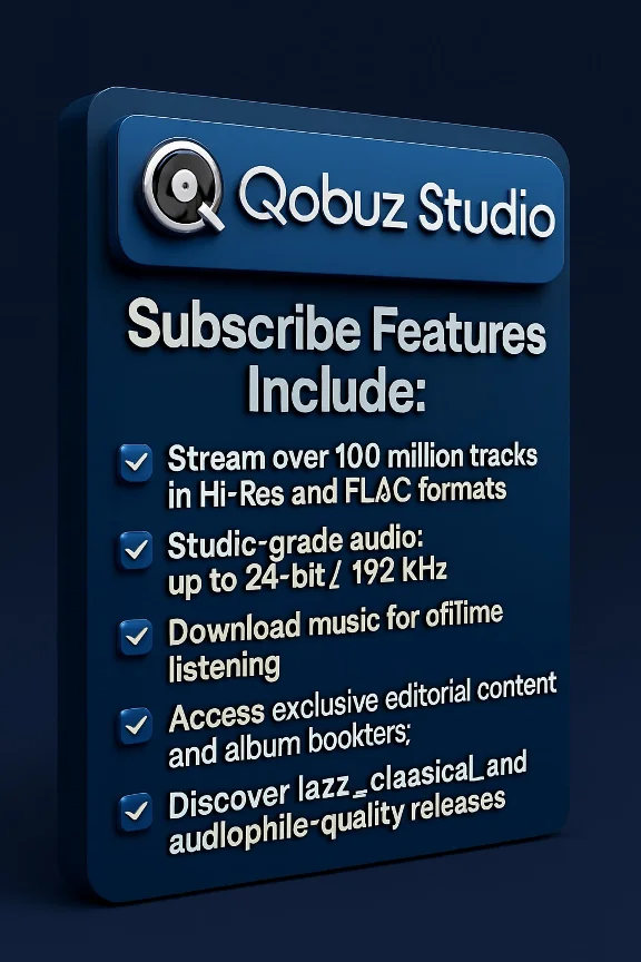 🎶✨ Qobuz Studio Premier Hi-Fi | Hi-Res 1–2 Месяца 💯🎧