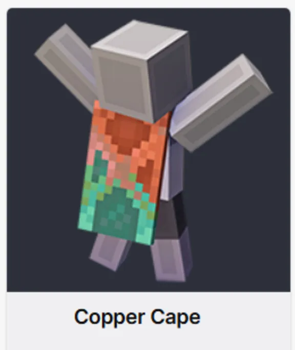МАЙНКРАФТ【Copper Cape】ПЛАЩ ✦СКИН✦JAVA & BEDROCK /GLOBAL