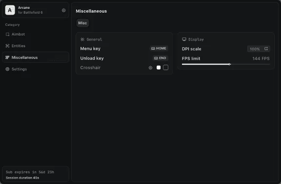 Рабочий чит Arcane для игры Battlefield 6
