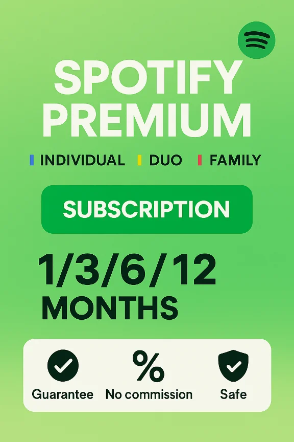 🔥Премиум-подписка на Spotify на 1/3/6/12 месяцев