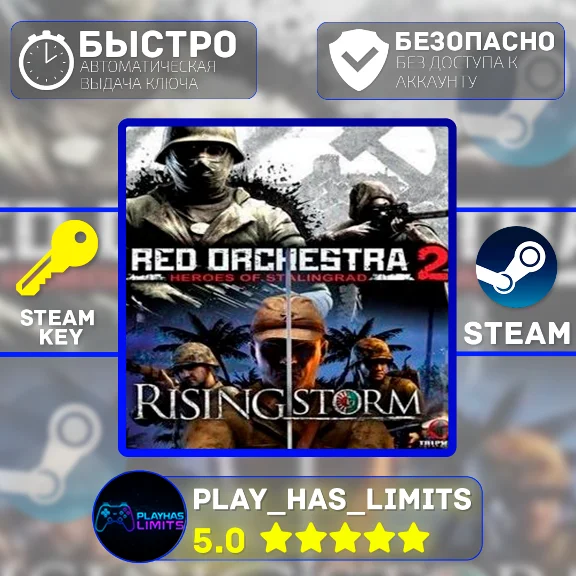 🔑Red Orchestra 2: HoS + Rising Storm STEAM Global+РФ