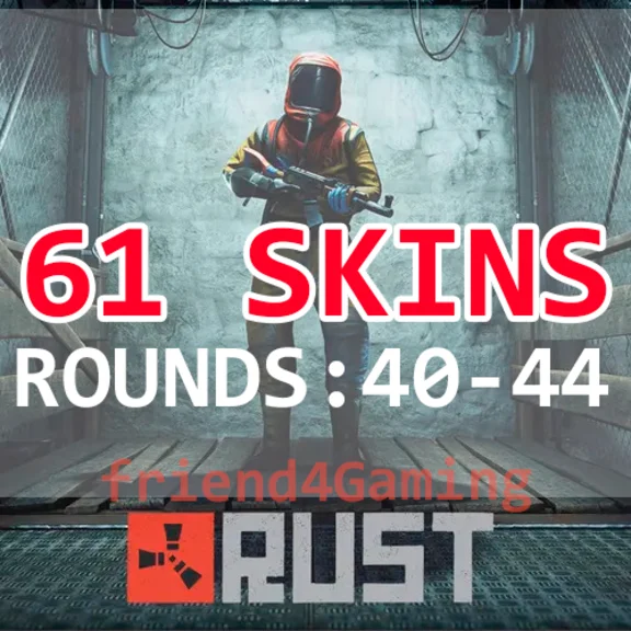 RUST TWITCH drops  ✅40+41+42+43+44 Round - 68 скинов