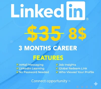 LinkedIn Premium Career – 3-месячная подписка