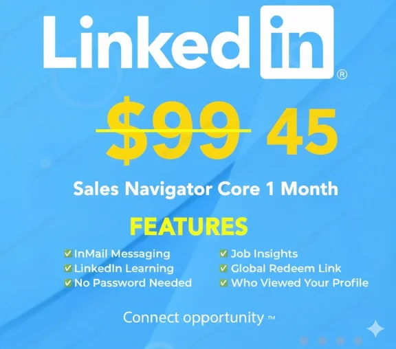 LinkedIn Sales Navigator Core – 1 Month Subscription