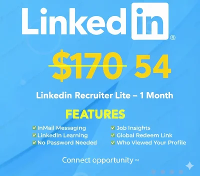 LinkedIn Recruiter Lite – 1 Month Subscription