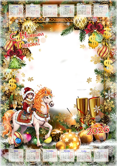 Calendars for 2026 - Included Parts templates for Photo