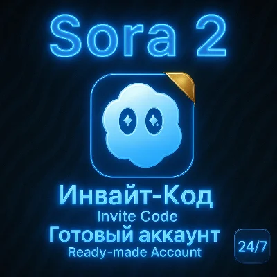 Sora 2 | Инвайт-код / Аккаунт | АВТОВЫДАЧА 24/7