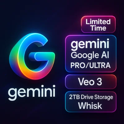 Gemini Google AI ULTRA/PRO + VEO 3 | Instant | 24/7