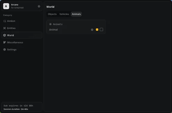 Working Arcane cheat for the game Unturned