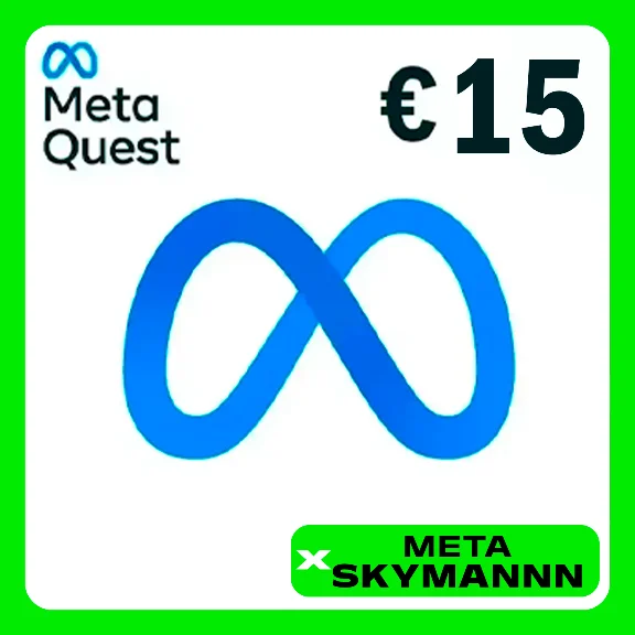 META QUEST 15€ EUR EUROPE TOP-UP CARD AUTO 24/7 OCULUS