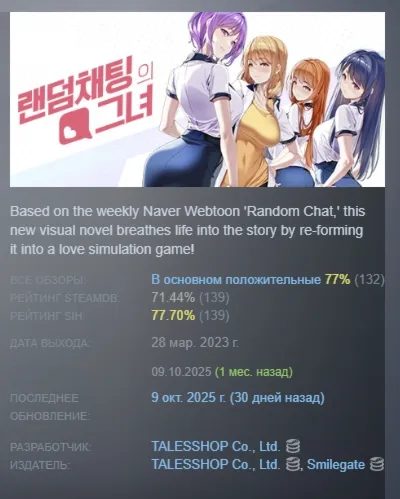 Random Chat АВТОДОСТАВКА STEAM GIFT РОССИЯ