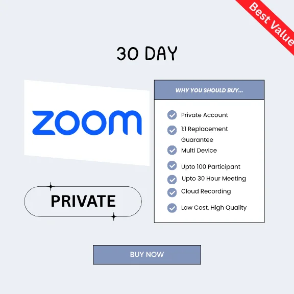 ZOOM ONE PRO REMIUM PRIVATE 30 ДНЕЙ | 100 УЧАСТНИКОВ