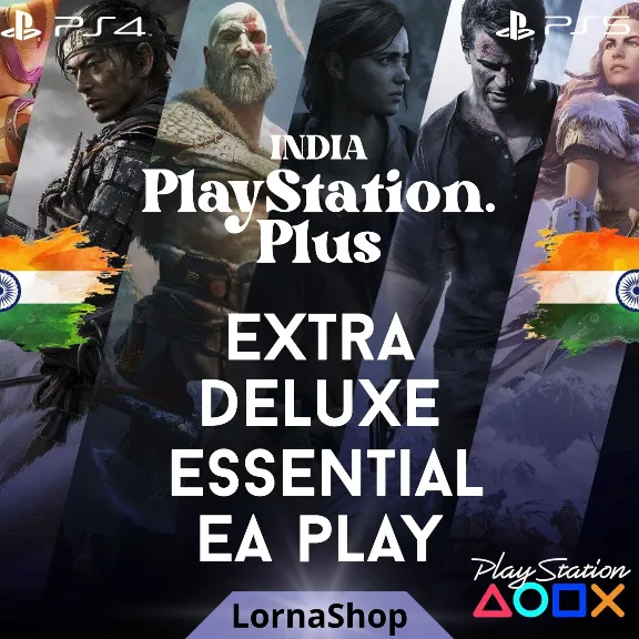 🇮🇳 PS Plus India: Deluxe/Extra/Essential/EA Play 🔥