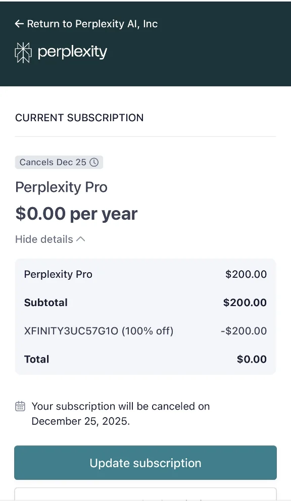 Perplexity Pro-1 Year| Instant Activation by Link| AIs