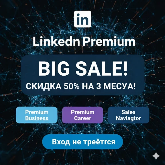 Линкедин[LINKEDIN PREMIUM + SALES NAVIGATOR][БЕЗ ВХОДА]