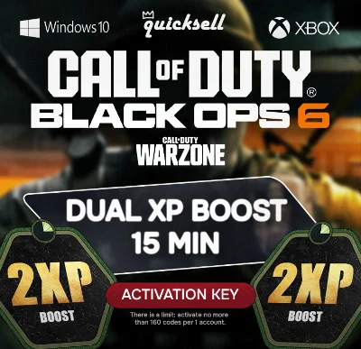 15 MIN DOUBLE XP + 15 MIN WEAPON XP COD BLACK OPS 7/6