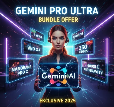 Gemini Pro Год +Ultra Veo 3.1|Nanobana Pro 2|Antigraviy