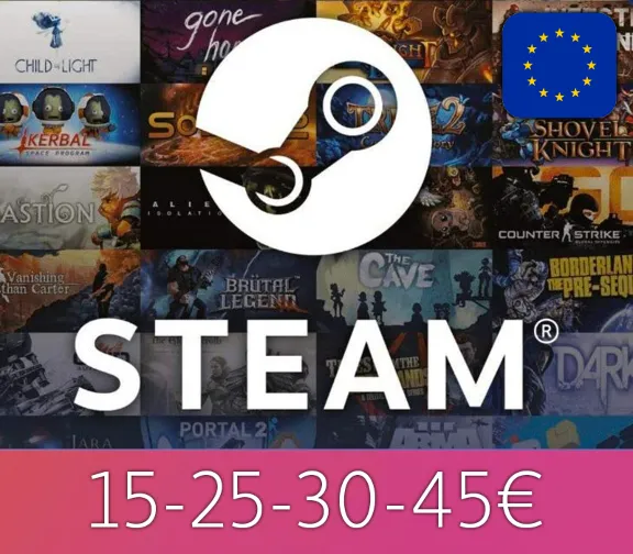 ➡️Steam Подарочная карта✅5-10-15-25-30 € EUR💰EUROPE⚡