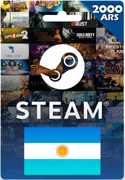 ➡️Steam Wallet Gift Card 100~2000 ARS✴️(Only Argentina)