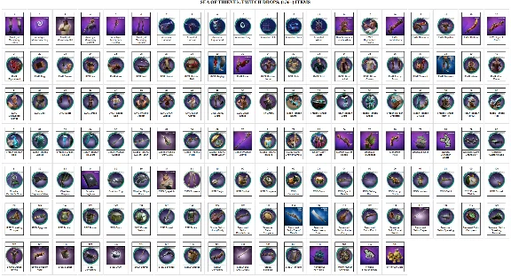 Sea of Thieves【ТВИЧ ДРОПЫ】ТВИЧ СКИНЫ | 142+ ПРЕДМЕТА